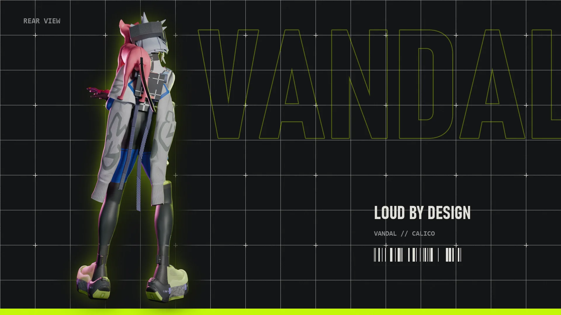 Vandal seen from behind